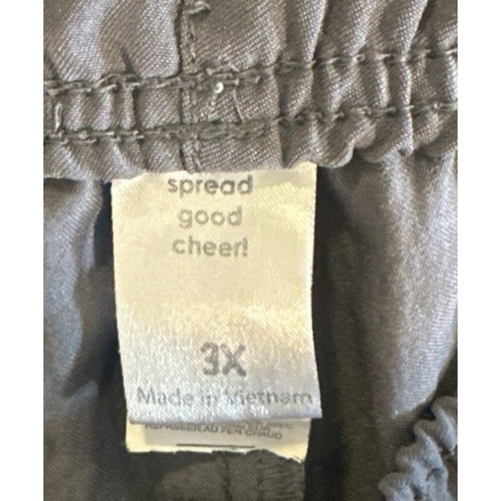Spread Good Cheer‎ Unisex Size 3X Gray Scrub Pants Cargo  Medical Drawstring - Picture 6 of 7